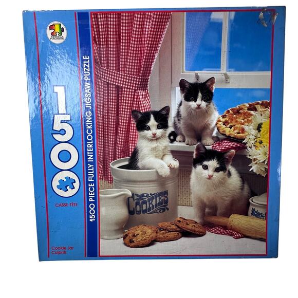New Vintage 1991 “cookie jar culprits” 1500 jigsaw puzzle - Picture 1 of 7